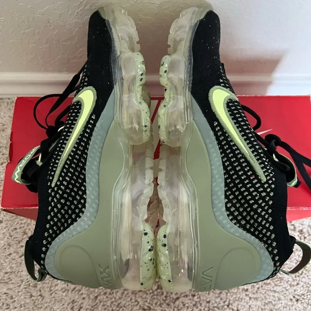 Nike Air Vapormax Black Oil Green 2021 FK GS